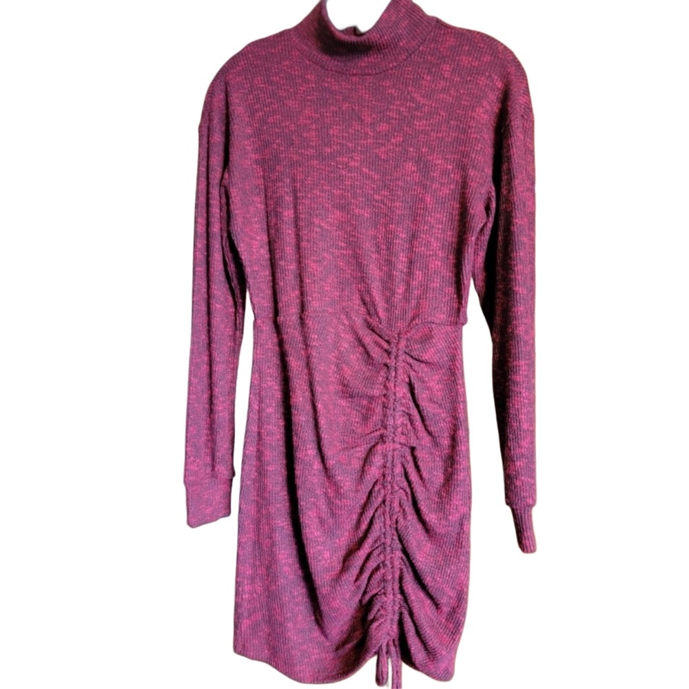 2000s Xhilaration Red/Black Mock-Neck Bodycon Sweater Dress - Sz XS - New w/tags